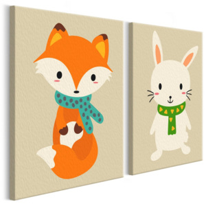 Bimago Malování podle čísel - Fox Bunny | 33x23 cm