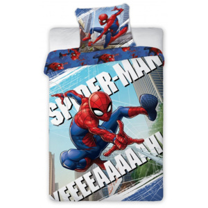 FARO Tekstylia DĚTSKÉ BAVLNĚNÉ POVLEČENÍ DUO - Spider-Man Yeaah 140x200/70x90cm