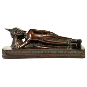 Narozeninový Buddha, úterý, pryskyřice, hnědý, 50cm