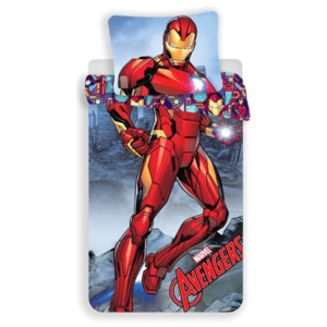 Jerry Fabrics bavlněné povlečení Iron-Man, 140 x 200, 90 x 70 cm