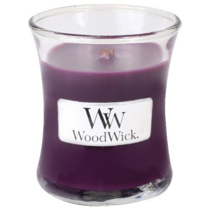 WoodWick - vonná svíčka Pikantní ostružina 85g (Spiced Blackberry. Nebeská vůně zralých ostružin, skořice a vanilky.)