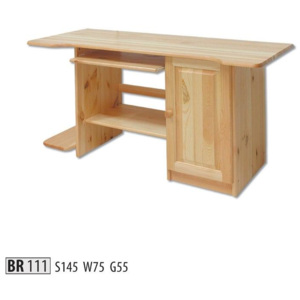Drewmax Psací stůl BR111 masiv borovice