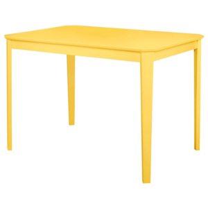 Žlutý jídelní stůl Støraa Trento, 110 x 75 cm