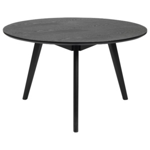 Černý konferenční stolek z jasanového dřeva Folke Yumi, ∅ 9 cm