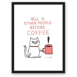 Plakát Ohh Deer Hell Is Other People, 29,7 x 42 cm