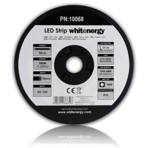 WE LED páska 50m SMD5050 7.2W/m 10mm teplá bílá 10068