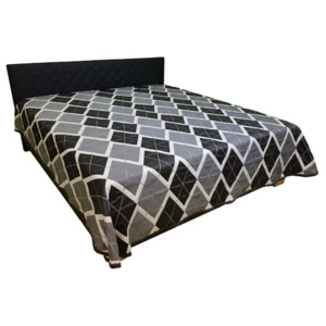 Moderní čalouněná postel Olivie, 160x200cm s pevným roštem