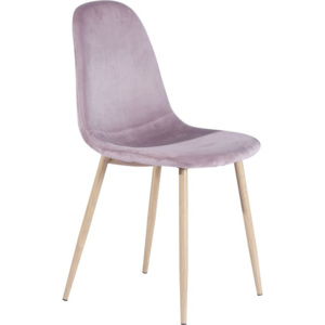 Tempo Kondela Židle, růžová látka / kov s povrchovou úpravou buk, Makaria