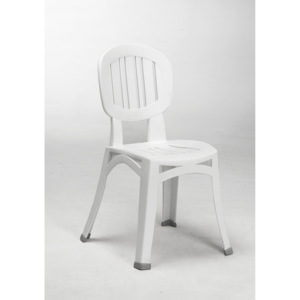﻿Židle Elba vysokozátěžová ﻿Židle Elba - bílá