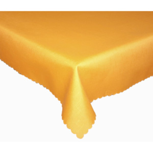 Forbyt, Ubrus s nešpinivou úpravou, Jednobarevný Deštík, oranžový pr.120 cm