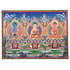 Thangka, Buddha, 105x79cm