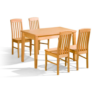MEBLOMAL Stůl DUO + židle K-8 (4st.) - sestava MM31 Barvení dřeva MM: Olše