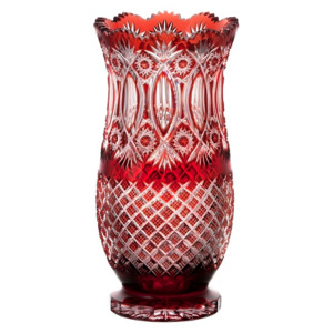 Váza, barva rubín, výška 305 mm