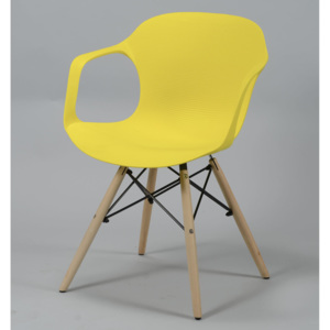 Jídelní židle žlutá Spider frame open