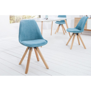 Židle SCANDINAVIA CORDUROY BLUE Nábytek | Jídelní prostory | Jídelní židle