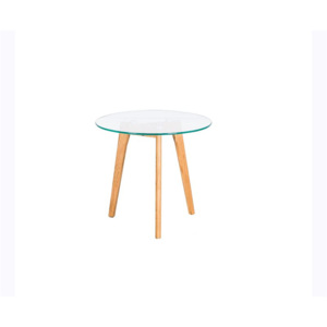 Twist Design Konferenční stolek OMAK 50x50x45cm,skleněný
