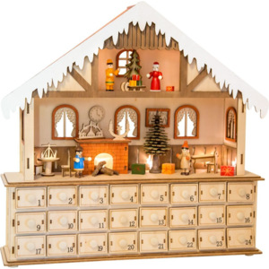 Legler Dřevěný adventní kalendář - Kouzelný vánoční dům