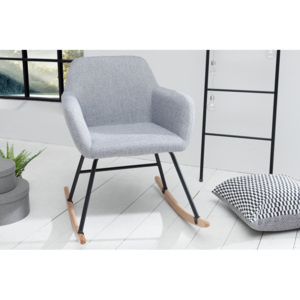 Židlo-křeslo BALTIC LIGHT GREY houpací Nábytek | Obývací pokoj | Křesla