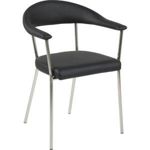 Design Scandinavia Jídelní židle Avatar (SET 2 ks), černá Barva: černá