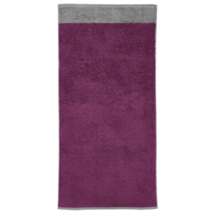 MIOMARE® PREMIUM Froté ručník (pruhy/ růžovo-fialová/antracitová)