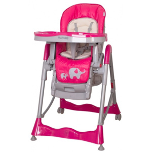 Jídelní židlička Coto Baby Mambo 2017 Hot Pink - Sloníci