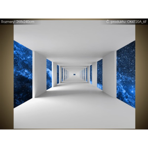 Samolepící fólie Chodba a modrý vesmír 268x240cm OK4720A_6F