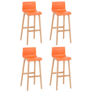 *SALE * - (SET 4 ks) Barová židle Hoover oranžová