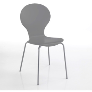 Tomasucci Moderní židle BALDI GREY 88x46x44cm,šedá