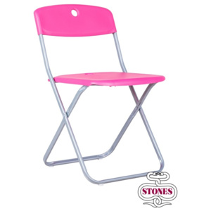 Stones Židle rozkládací KYRA 39,5x39x75cm,růžová