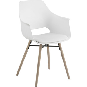 Design Scandinavia Jídelní židle Romana (SET 2 ks), bílá Barva: Bílá