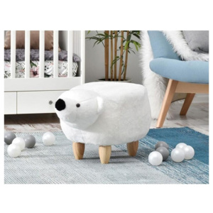 Dětský taburet-lední medvěd POLAR bílá