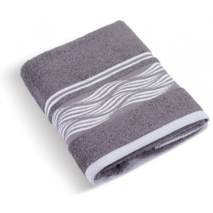Bellatex froté ručník Vlnka 50x100 cm šedý