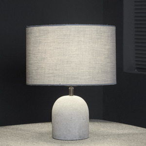 Stolní lampa oválná imitace betonu