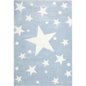 LIVONE Dětský koberec STARS modrá/bílá Varianta: 120x180 cm