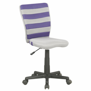 Halmar FUEGO kancelářská židle šedo-fialová