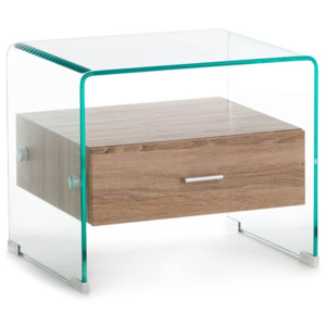 Tomasucci Noční stolek GIGO 42x50x40cm,transparentní