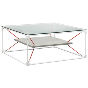 Twist Design Konferenční stolek NOQUI 80x80x35cm,skleněný