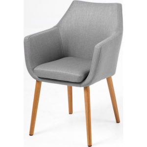 Design Scandinavia Konferenční / jídelní židle s područkami Marte B Barva: šedá