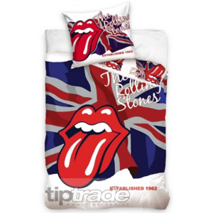 Carbotex Povlečení bavlna Rolling Stones Flag 140x200+70x90