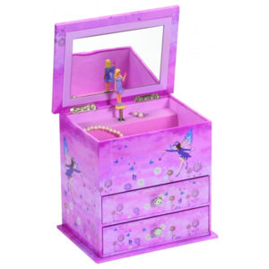 Dřevěná hrací šperkovnice Mele & Co. Trixie Purple