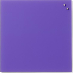 Skleněná magnetická tabule NAGA 45x45 cm fialová