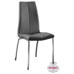 Stones Židle VIVA 44x43x92cm,šedá
