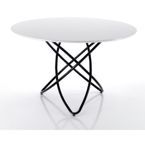 Tomasucci Kulatý stůl HULA HOOP WHITE Ø.120x76cm,bíločerný