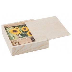 Dřevěná krabička na fotografie KR012