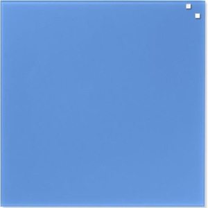 Skleněná magnetická tabule NAGA 45x45 cm kobalt. modrá