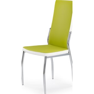 Jídelní židle K210, zeleno-bílá