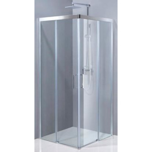Aquatek Dynamic A4 90, čtvercový sprchový kout, šířka 90cm, posuvné dveře Sklo číre