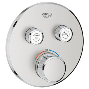 Grohe Grohtherm SmartControl - Termostatická sprchová podomítková baterie, 2 ventily, supersteel 29119DC0 - 5 let rozšířená záruka
