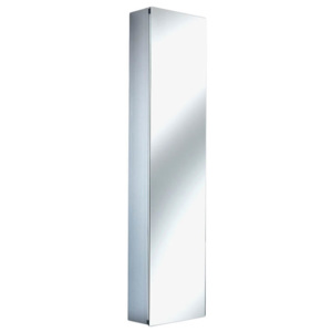 Tomasucci Nástěnná skříň se zrcadlem B053 30x12x120cm,bílá