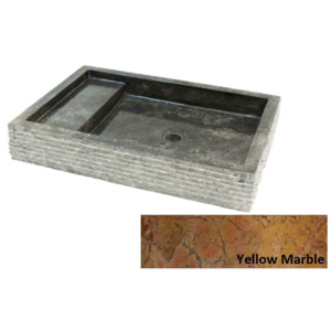 INDERA LX57062 Kamenné umyvadlo Kotak Trap Marmo Yellow
